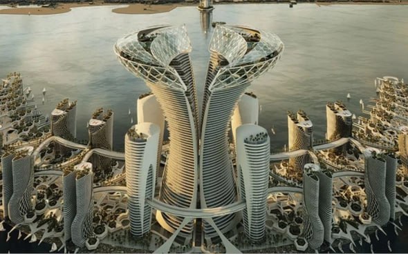 В Дубае построят плавучий остров в форме полумесяца
